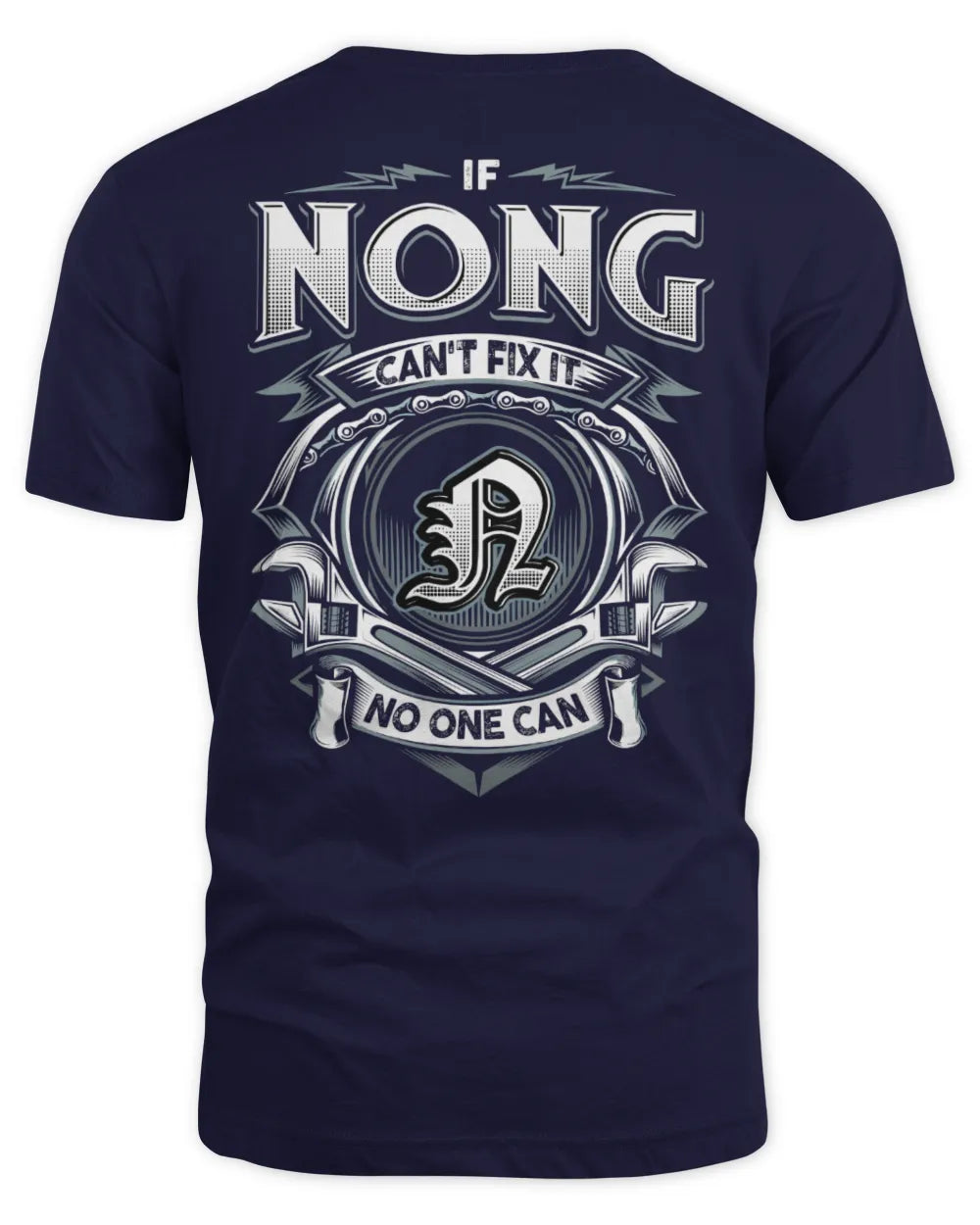 NONG AP81-K4-626 - Personalized Ahmed Quote Apparel “If Ahmed Can't Fix It, No One Can” - Unisex Standard T-Shirt - Navy