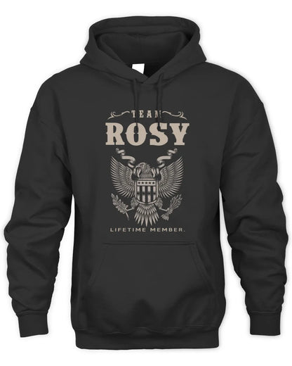 ROSY TP06-K82 – Personalized Classic Style Apparel “Team NAME Lifetime Member” - Unisex Hoodie - Black