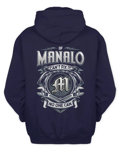 MANALO AP81-K4-626 - Personalized Ahmed Quote Apparel “If Ahmed Can't Fix It, No One Can” - Unisex Hoodie - Navy