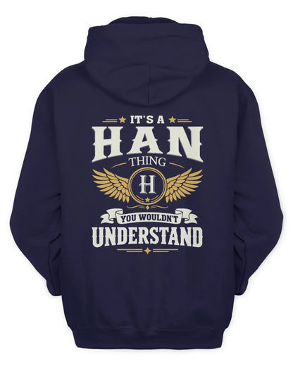 HAN KT06-M008 It’s a [NAME] Thing – You Wouldn’t Understand | Personalized Vintage T-Shirt - Unisex Hoodie - Navy