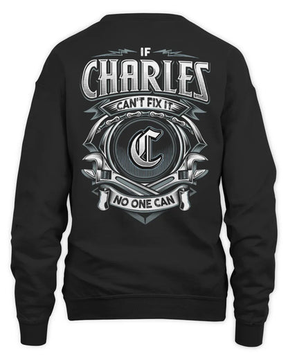CHARLES AP81-K4-626 - Personalized Ahmed Quote Apparel “If Ahmed Can't Fix It, No One Can” - Unisex Sweatshirt - Black