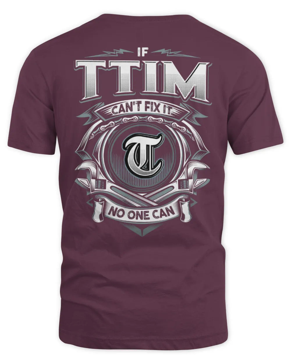 TTIM AP81-K4-626 - Personalized Ahmed Quote Apparel “If Ahmed Can't Fix It, No One Can” - Unisex Standard T-Shirt - Maroon