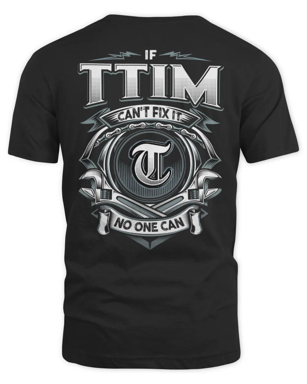 TTIM AP81-K4-626 - Personalized Ahmed Quote Apparel “If Ahmed Can't Fix It, No One Can” - Unisex Standard T-Shirt - Black