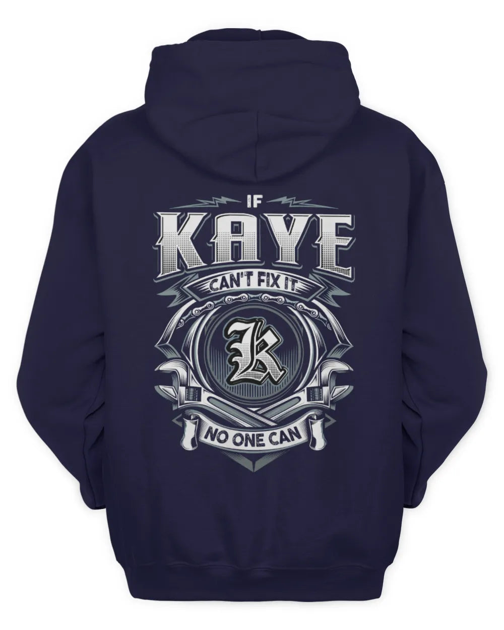 KAYE AP81-K4-626 - Personalized Ahmed Quote Apparel “If Ahmed Can't Fix It, No One Can” - Unisex Hoodie - Navy