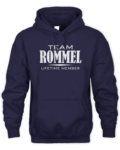 ROMMEL BL62-K4-128 - Personalized “Team NAME Lifetime Member” - Unisex Hoodie - Navy