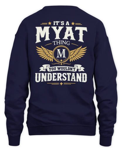 MYAT KT06-M008 It’s a [NAME] Thing – You Wouldn’t Understand | Personalized Vintage T-Shirt - Unisex Sweatshirt - Navy