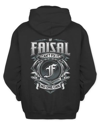FAISAL AP81-K4-626 - Personalized Ahmed Quote Apparel “If Ahmed Can't Fix It, No One Can” - Unisex Hoodie - Black