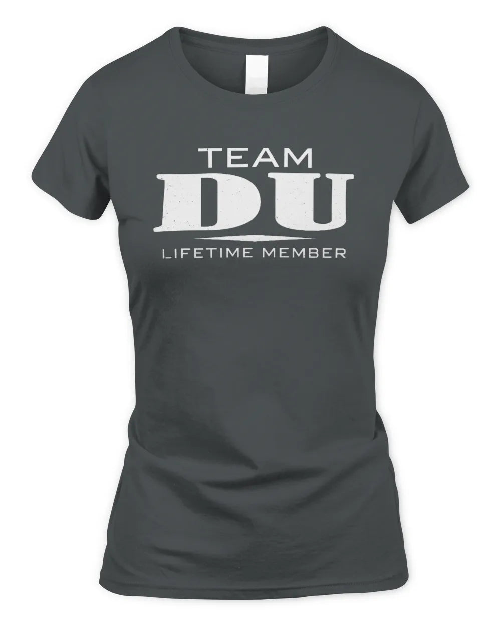 DU BL62-K4-128 - Personalized “Team NAME Lifetime Member” - Women's Standard T-Shirt - Charcoal
