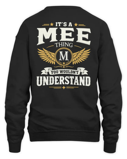 MEE KT06-M008 It’s a [NAME] Thing – You Wouldn’t Understand | Personalized Vintage T-Shirt - Unisex Sweatshirt - Black