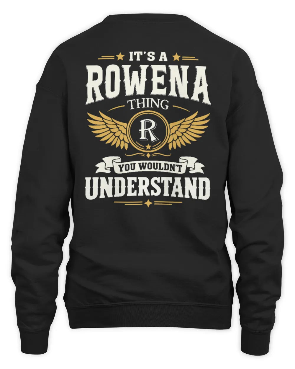 ROWENA KT06-M008 It’s a [NAME] Thing – You Wouldn’t Understand | Personalized Vintage T-Shirt - Unisex Sweatshirt - Black