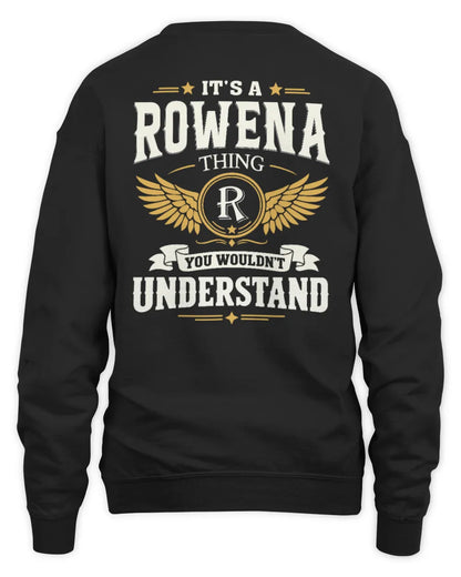 ROWENA KT06-M008 It’s a [NAME] Thing – You Wouldn’t Understand | Personalized Vintage T-Shirt - Unisex Sweatshirt - Black