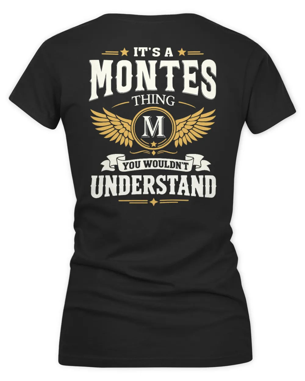 MONTES KT06-M008 It’s a [NAME] Thing – You Wouldn’t Understand | Personalized Vintage T-Shirt - Women's V-Neck T-Shirt - Black