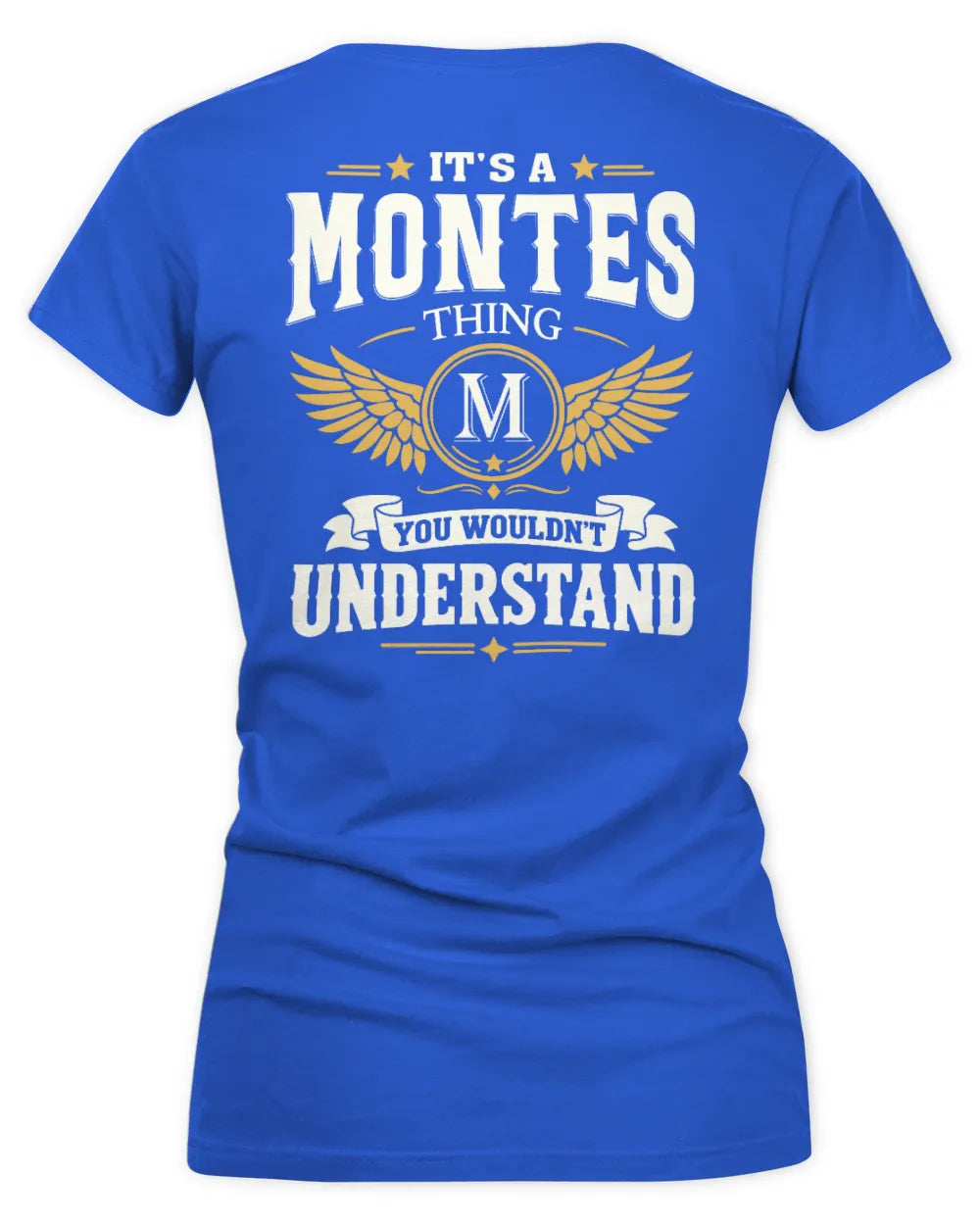 MONTES KT06-M008 It’s a [NAME] Thing – You Wouldn’t Understand | Personalized Vintage T-Shirt - Women's V-Neck T-Shirt - Royal