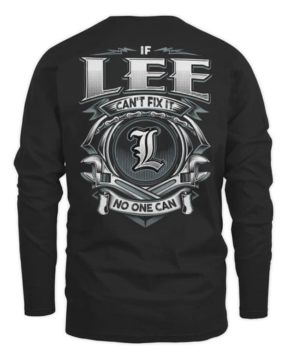 LEE AP81-K4-626 - Personalized Ahmed Quote Apparel “If Ahmed Can't Fix It, No One Can” - Men's Long Sleeved T-Shirt - Black