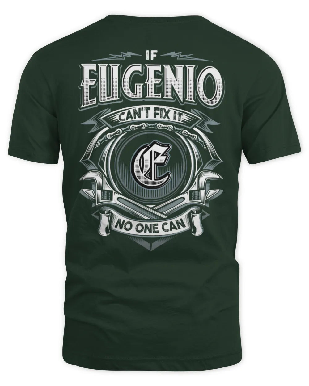 EUGENIO AP81-K4-626 - Personalized Ahmed Quote Apparel “If Ahmed Can't Fix It, No One Can” - Unisex Standard T-Shirt - Forest Green