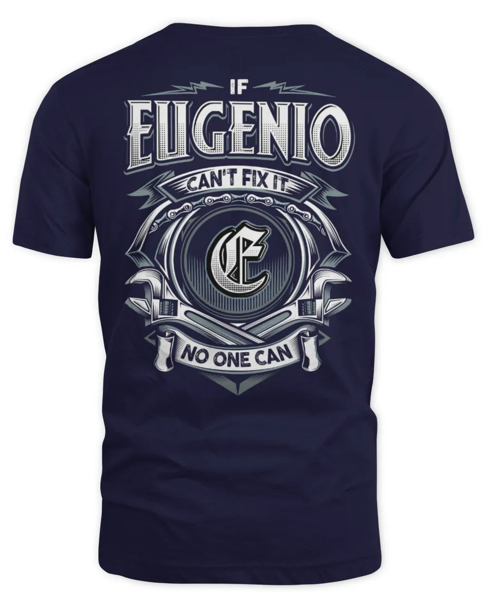 EUGENIO AP81-K4-626 - Personalized Ahmed Quote Apparel “If Ahmed Can't Fix It, No One Can” - Unisex Standard T-Shirt - Navy