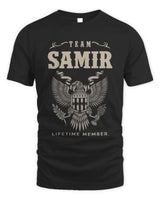 SAMIR TP06-K82 – Personalized Classic Style Apparel “Team NAME Lifetime Member” - Unisex Standard T-Shirt - Black