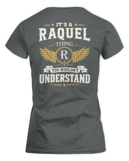 RAQUEL KT06-M008 It’s a [NAME] Thing – You Wouldn’t Understand | Personalized Vintage T-Shirt - Women's Standard T-Shirt - Charcoal