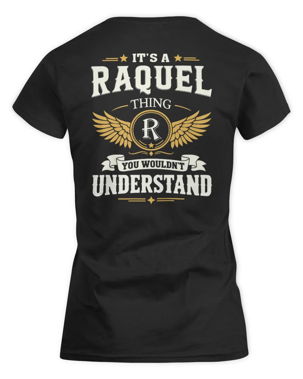 RAQUEL KT06-M008 It’s a [NAME] Thing – You Wouldn’t Understand | Personalized Vintage T-Shirt - Women's Standard T-Shirt - Black