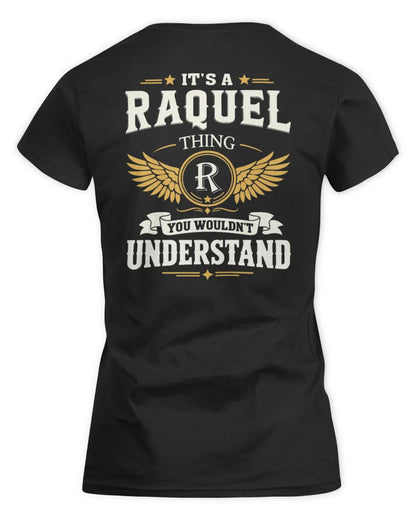 RAQUEL KT06-M008 It’s a [NAME] Thing – You Wouldn’t Understand | Personalized Vintage T-Shirt - Women's Standard T-Shirt - Black