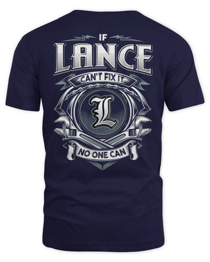 LANCE AP81-K4-626 - Personalized Ahmed Quote Apparel “If Ahmed Can't Fix It, No One Can” - Unisex Standard T-Shirt - Navy
