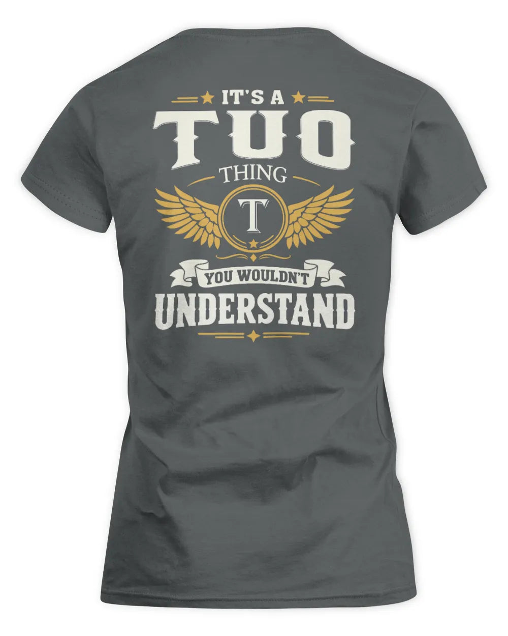 TUO KT06-M008 It’s a [NAME] Thing – You Wouldn’t Understand | Personalized Vintage T-Shirt - Women's Standard T-Shirt - Charcoal