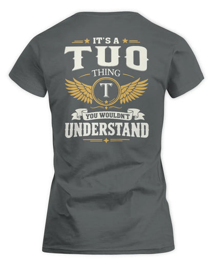 TUO KT06-M008 It’s a [NAME] Thing – You Wouldn’t Understand | Personalized Vintage T-Shirt - Women's Standard T-Shirt - Charcoal