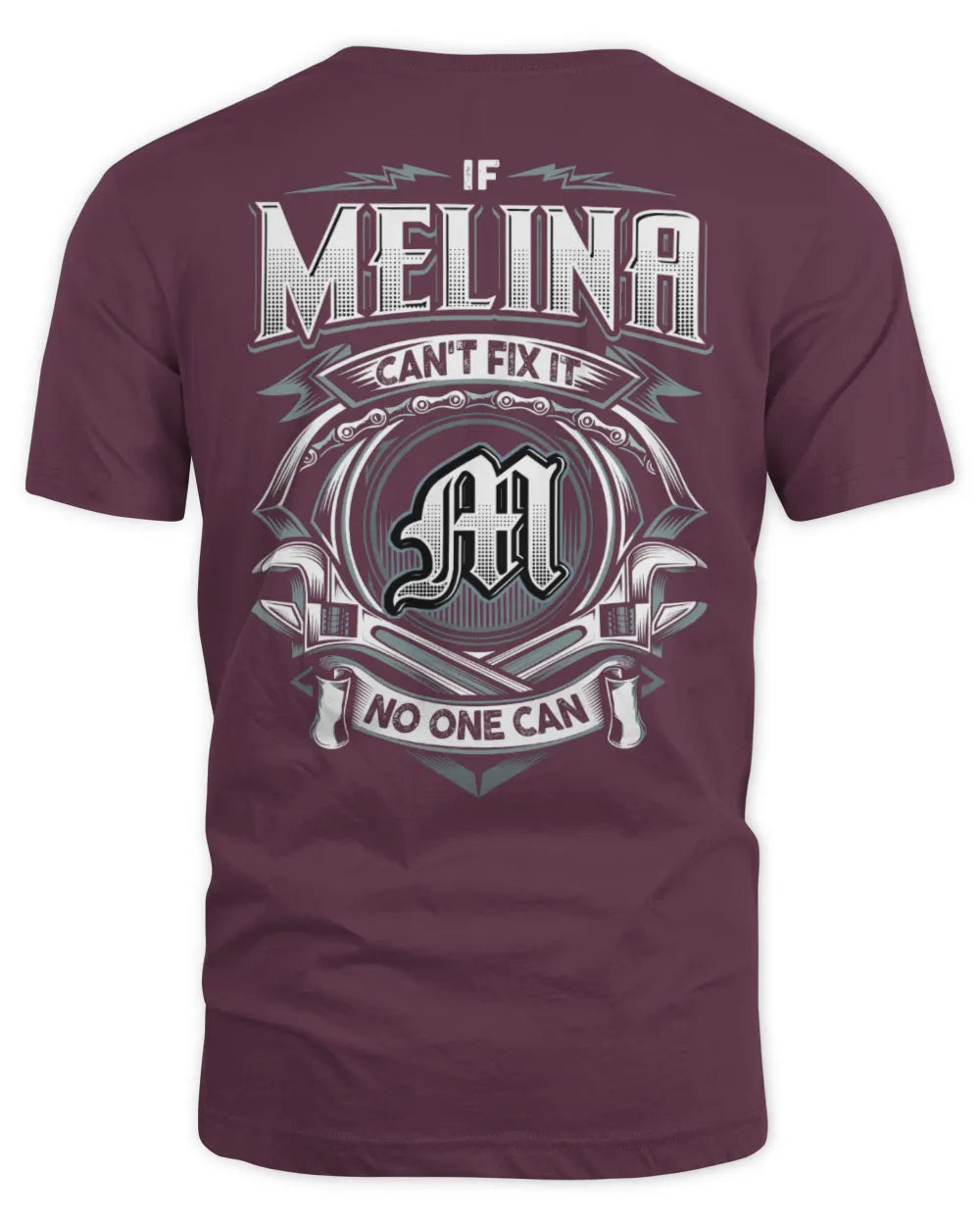 MELINA AP81-K4-626 - Personalized Ahmed Quote Apparel “If Ahmed Can't Fix It, No One Can” - Unisex Standard T-Shirt - Maroon