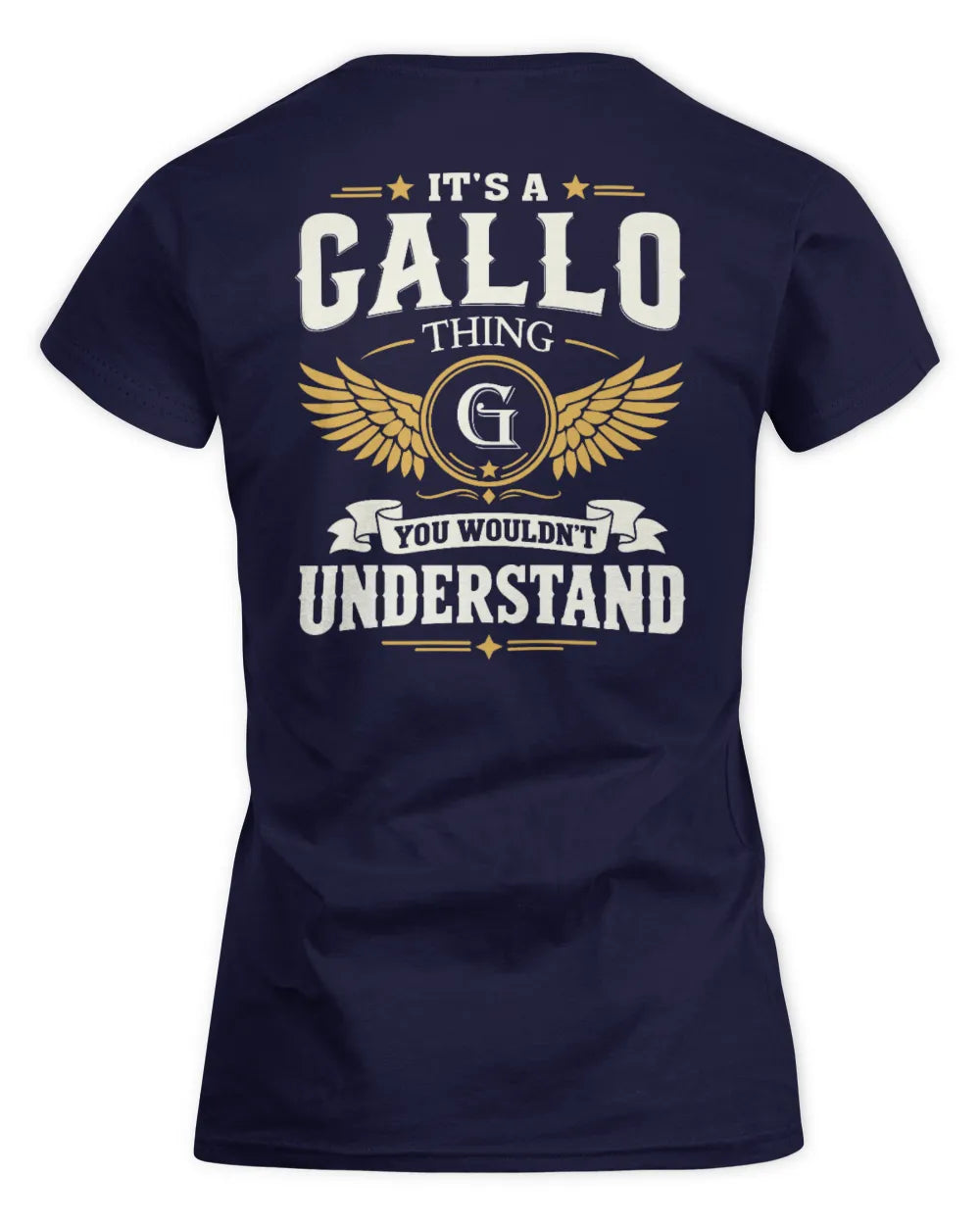GALLO KT06-M008 It’s a [NAME] Thing – You Wouldn’t Understand | Personalized Vintage T-Shirt - Women's Standard T-Shirt - Navy