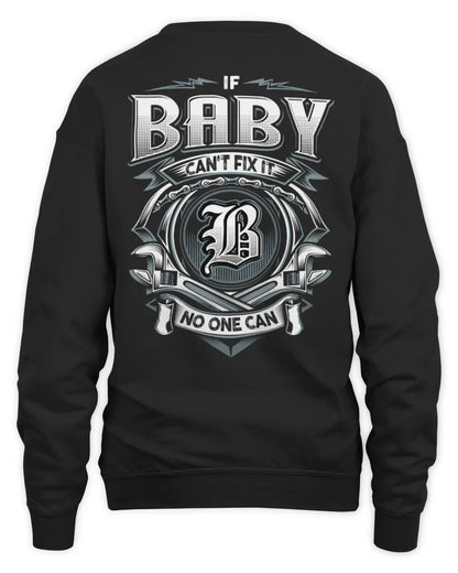 BABY AP81-K4-626 - Personalized Ahmed Quote Apparel “If Ahmed Can't Fix It, No One Can” - Unisex Sweatshirt - Black