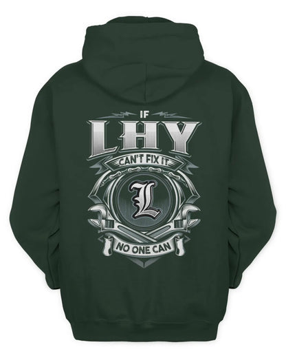 LHY AP81-K4-626 - Personalized Ahmed Quote Apparel “If Ahmed Can't Fix It, No One Can” - Unisex Hoodie - Forest Green
