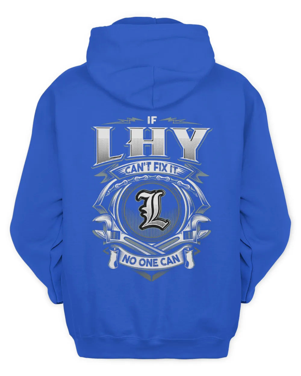 LHY AP81-K4-626 - Personalized Ahmed Quote Apparel “If Ahmed Can't Fix It, No One Can” - Unisex Hoodie - Royal