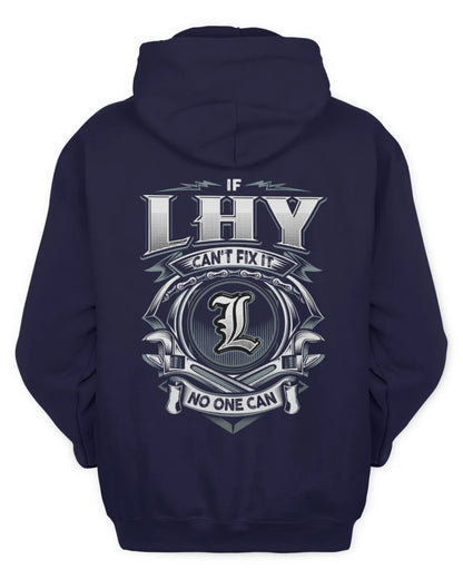 LHY AP81-K4-626 - Personalized Ahmed Quote Apparel “If Ahmed Can't Fix It, No One Can” - Unisex Hoodie - Navy