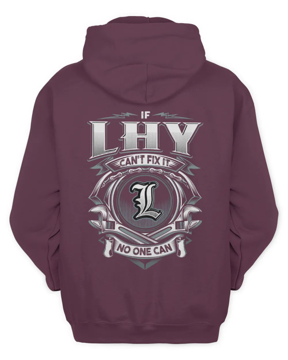 LHY AP81-K4-626 - Personalized Ahmed Quote Apparel “If Ahmed Can't Fix It, No One Can” - Unisex Hoodie - Maroon