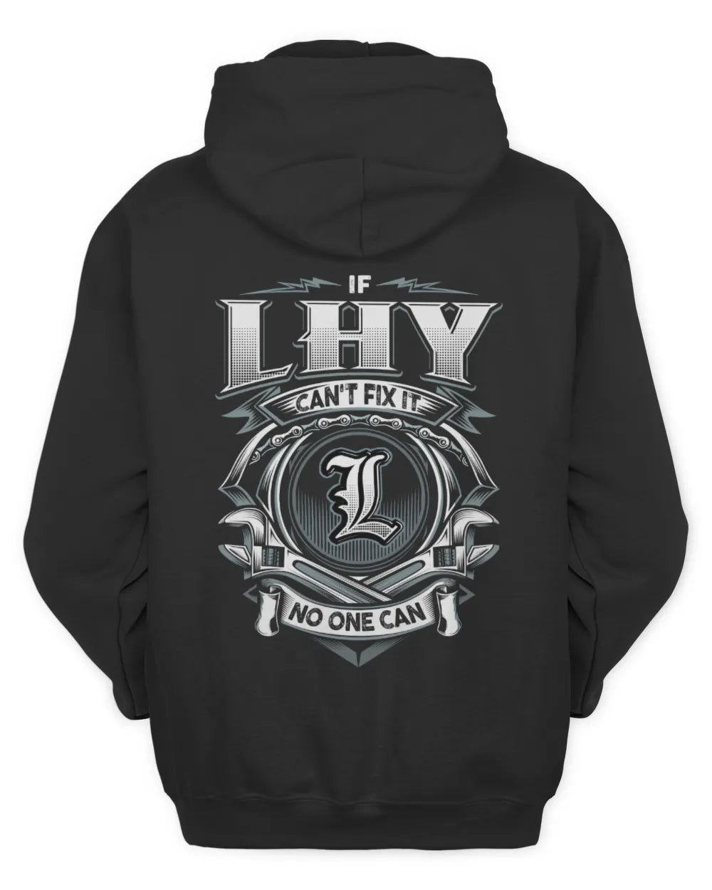 LHY AP81-K4-626 - Personalized Ahmed Quote Apparel “If Ahmed Can't Fix It, No One Can” - Unisex Hoodie - Black