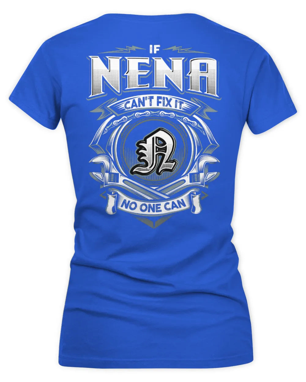 NENA AP81-K4-626 - Personalized Ahmed Quote Apparel “If Ahmed Can't Fix It, No One Can” - Women's V-Neck T-Shirt - Royal