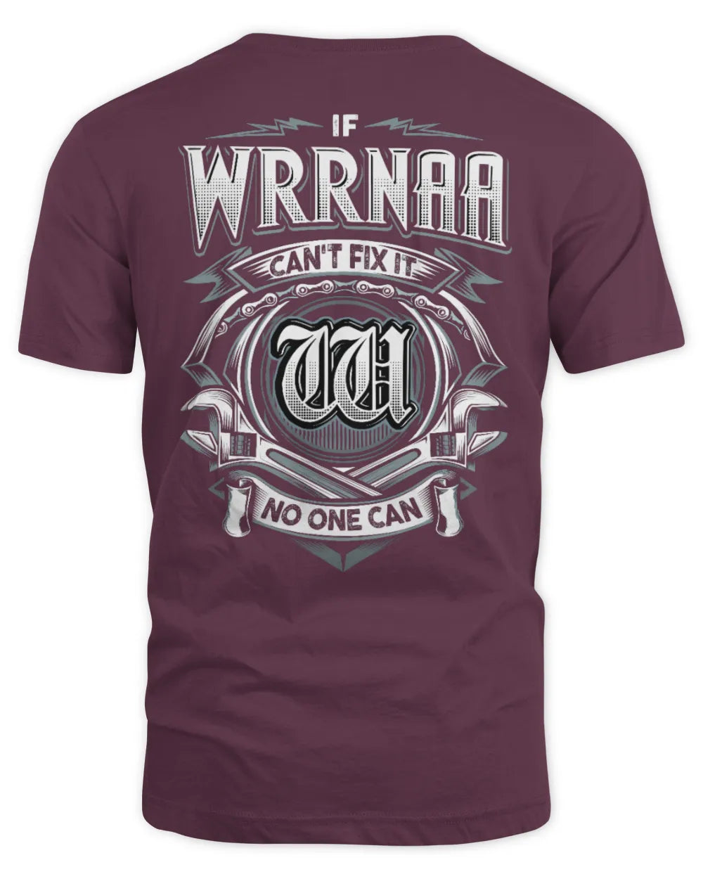 WRRNAA AP81-K4-626 - Personalized Ahmed Quote Apparel “If Ahmed Can't Fix It, No One Can” - Unisex Standard T-Shirt - Maroon