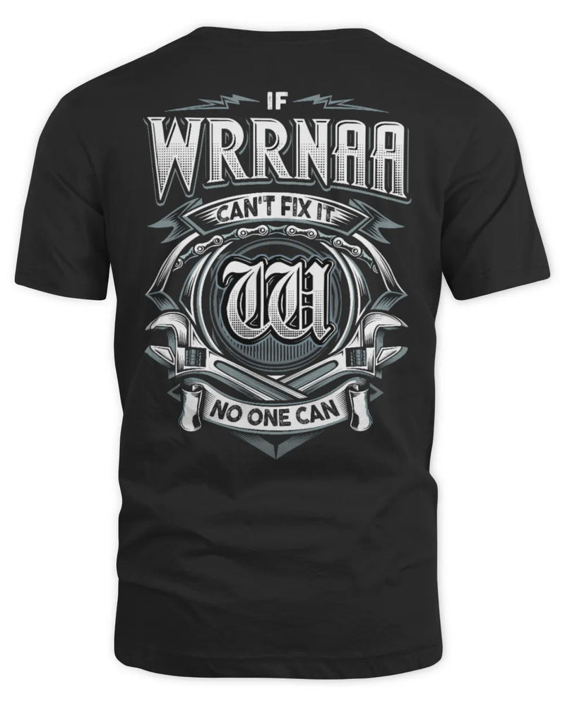 WRRNAA AP81-K4-626 - Personalized Ahmed Quote Apparel “If Ahmed Can't Fix It, No One Can” - Unisex Standard T-Shirt - Black