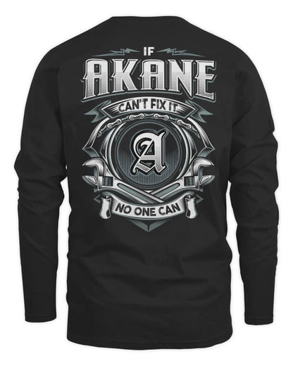 AKANE AP81-K4-626 - Personalized Ahmed Quote Apparel “If Ahmed Can't Fix It, No One Can” - Men's Long Sleeved T-Shirt - Black