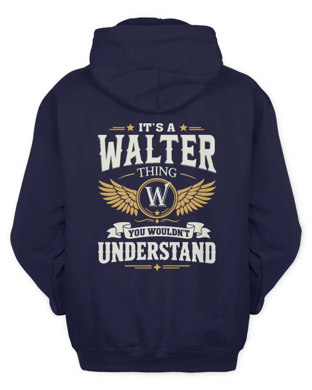 WALTER KT06-M008 It’s a [NAME] Thing – You Wouldn’t Understand | Personalized Vintage T-Shirt - Unisex Hoodie - Navy