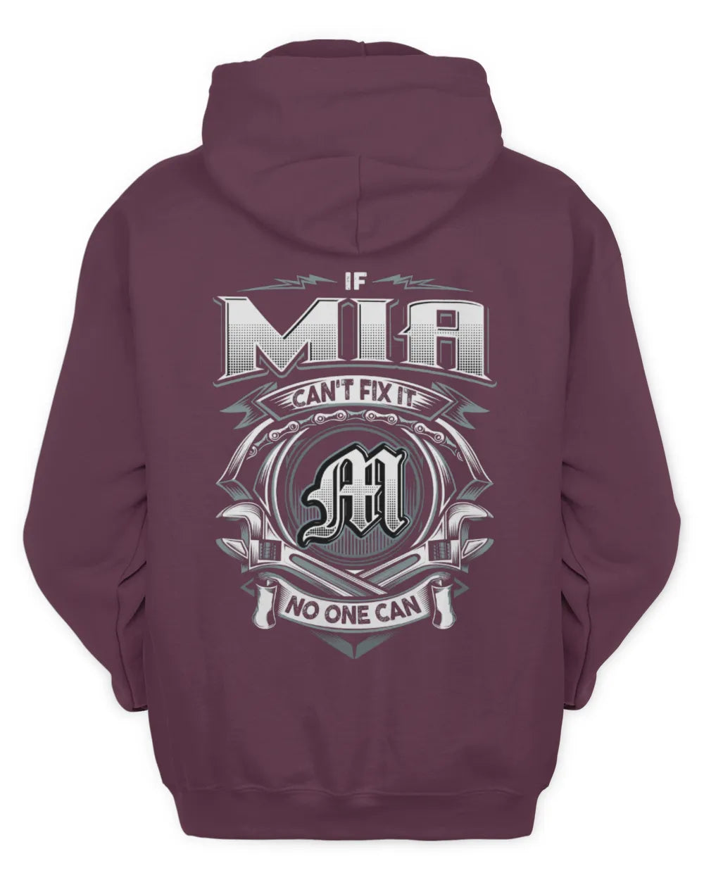 MIA AP81-K4-626 - Personalized Ahmed Quote Apparel “If Ahmed Can't Fix It, No One Can” - Unisex Hoodie - Maroon