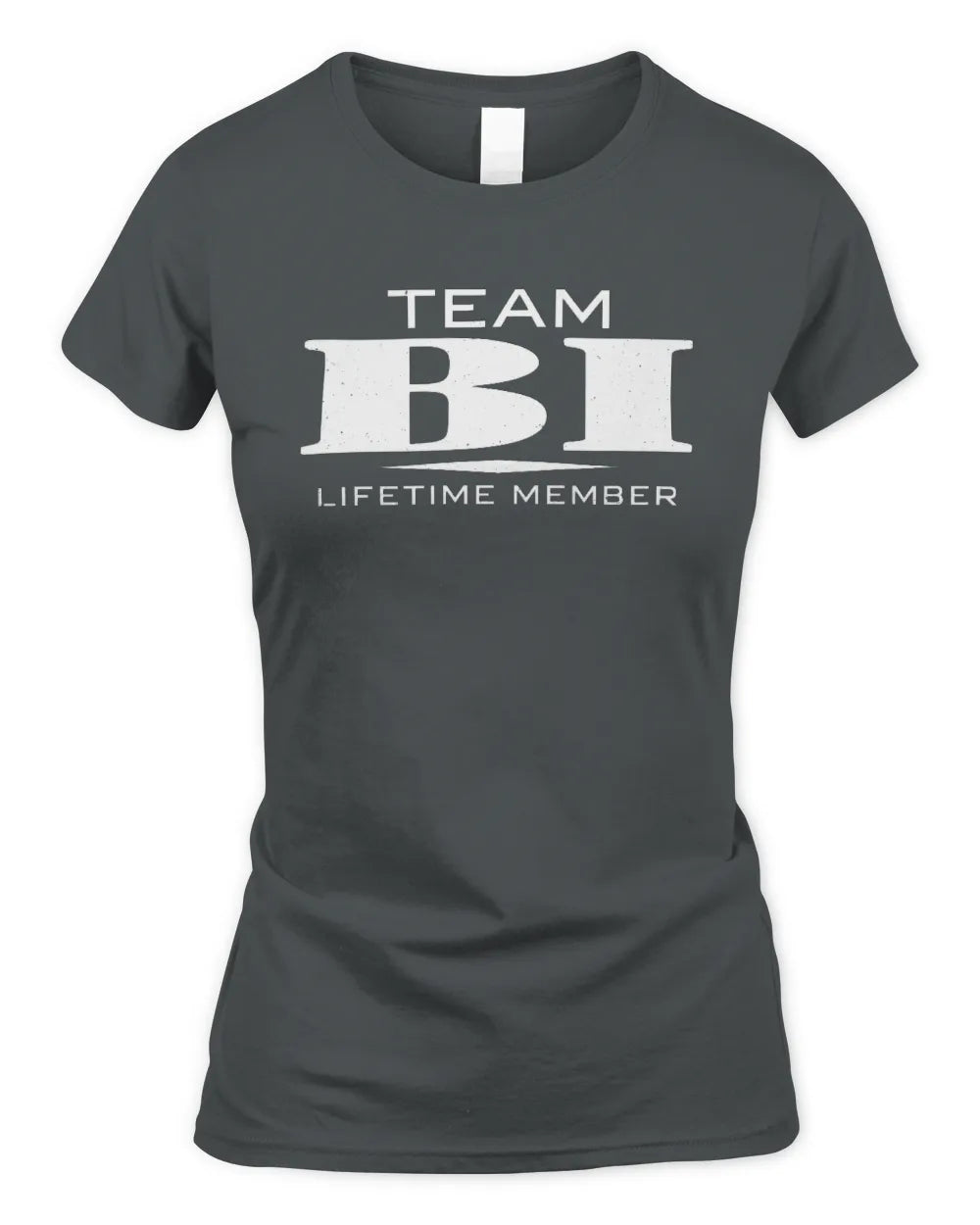BI BL62-K4-128 - Personalized “Team NAME Lifetime Member” - Women's Standard T-Shirt - Charcoal