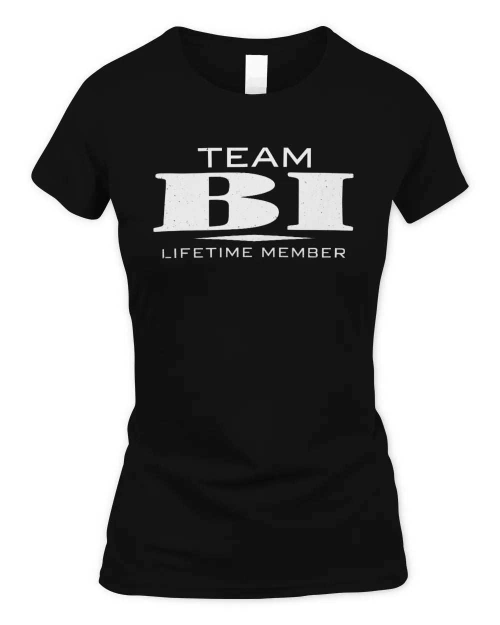 BI BL62-K4-128 - Personalized “Team NAME Lifetime Member” - Women's Standard T-Shirt - Black