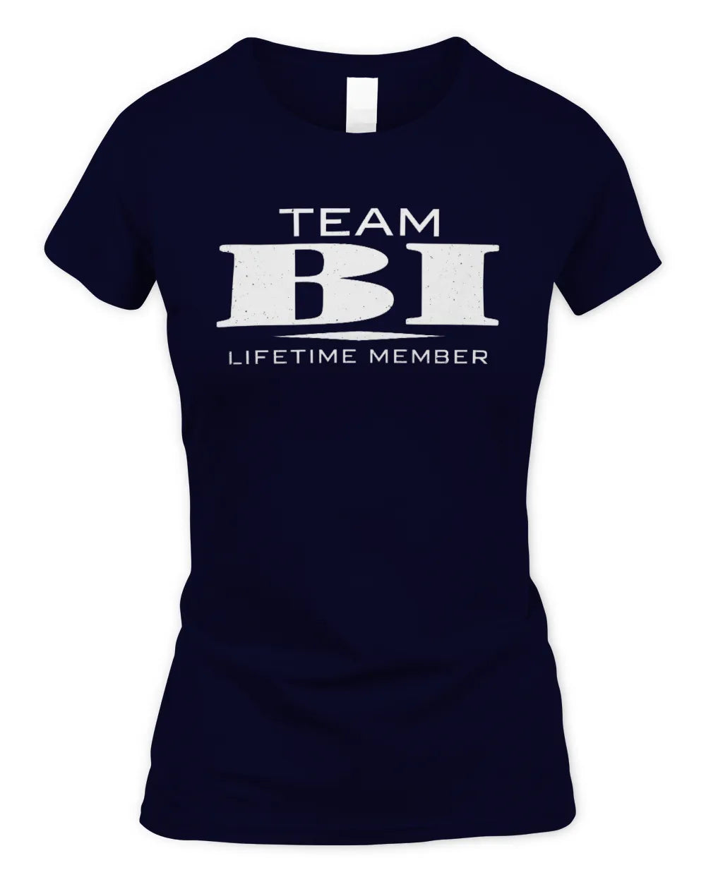 BI BL62-K4-128 - Personalized “Team NAME Lifetime Member” - Women's Standard T-Shirt - Navy