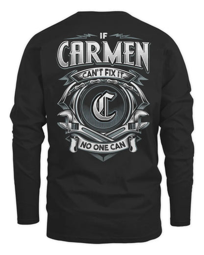 CARMEN AP81-K4-626 - Personalized Ahmed Quote Apparel “If Ahmed Can't Fix It, No One Can” - Men's Long Sleeved T-Shirt - Black