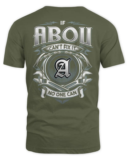 ABOU AP81-K4-626 - Personalized Ahmed Quote Apparel “If Ahmed Can't Fix It, No One Can” - Unisex Standard T-Shirt - Military Green
