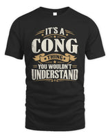 CONG P08 TH51 - Personalized “It’s a/an [NAME] Thing – You Wouldn’t Understand” Shirt - Unisex Standard T-Shirt - Black