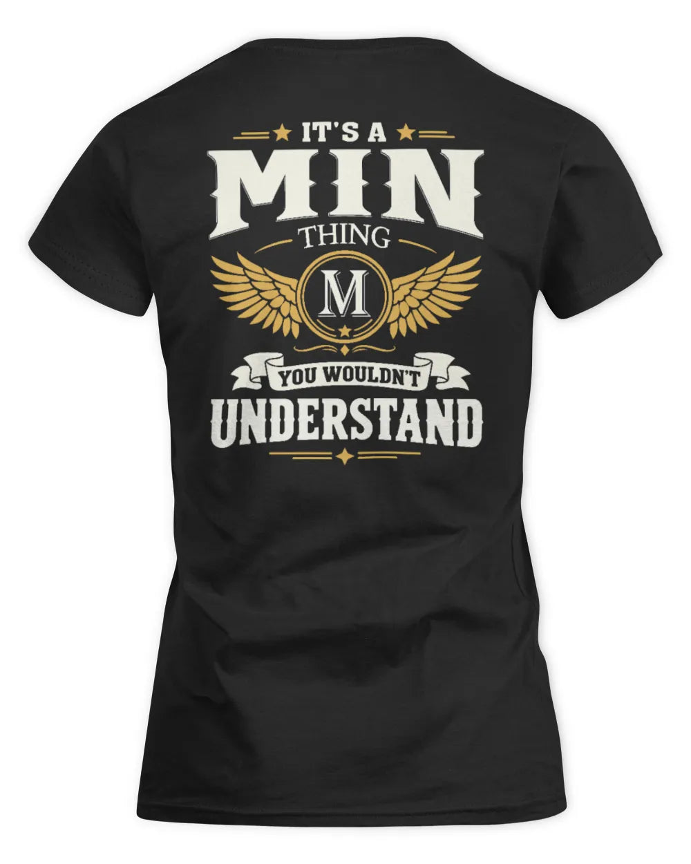 MIN KT06-M008 It’s a [NAME] Thing – You Wouldn’t Understand | Personalized Vintage T-Shirt - Women's Standard T-Shirt - Black