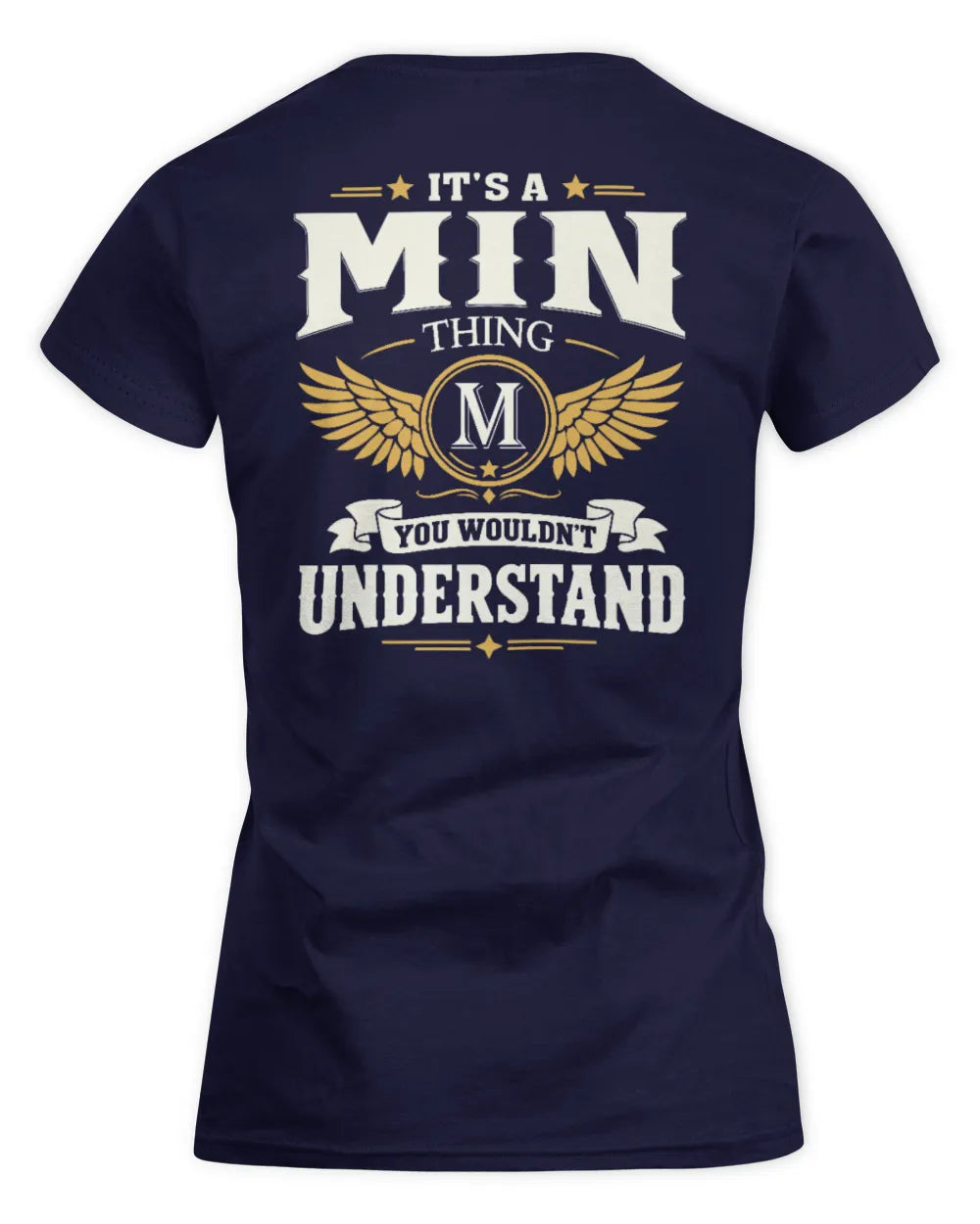 MIN KT06-M008 It’s a [NAME] Thing – You Wouldn’t Understand | Personalized Vintage T-Shirt - Women's Standard T-Shirt - Navy