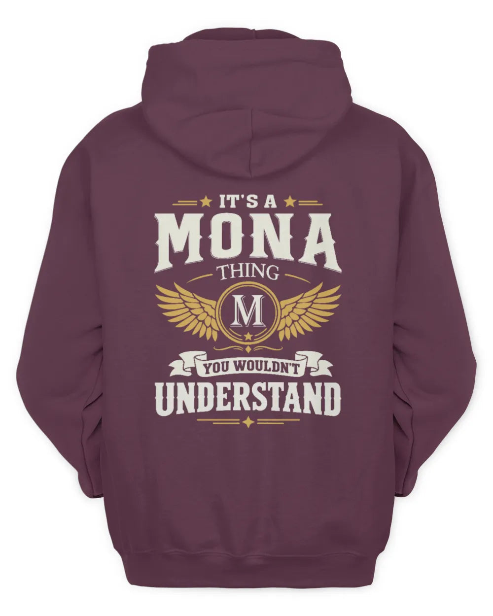MONA KT06-M008 It’s a [NAME] Thing – You Wouldn’t Understand | Personalized Vintage T-Shirt - Unisex Hoodie - Maroon